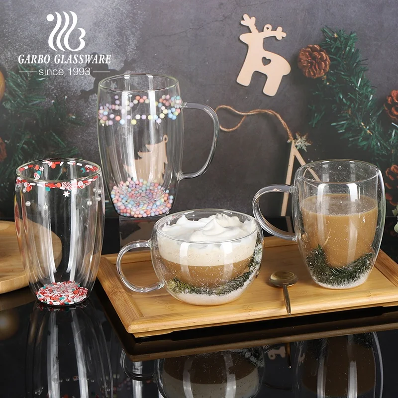 Various Type Animal Cat Design Drinking Glass Cup High Borosilicate Double Wall Glass Coffee Cup Water Tea Mug Factory Wholesale