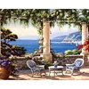 Cortile del giardino sul mare