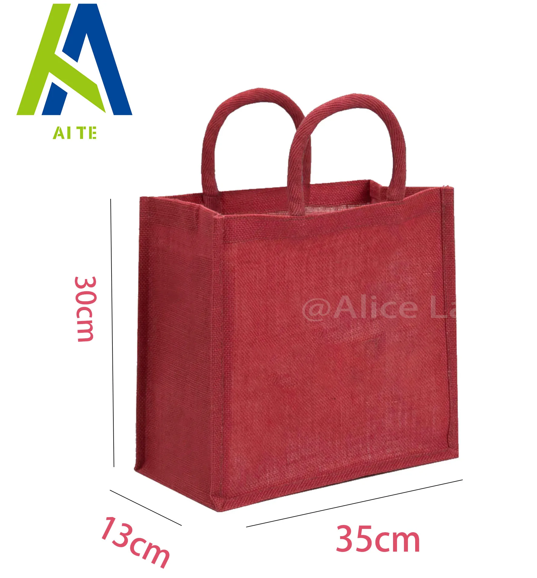 Christmas Custom Name Wedding Beach Bride Medium Cotton/Canvas Handled Tote Bag with Letter Logo for Advertising factory