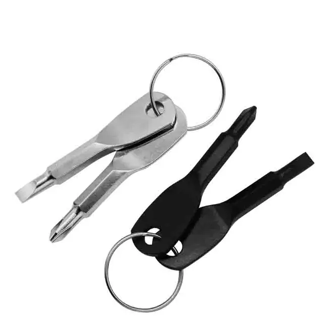 keychain screwdriver set outdoor portable EDC screwdriver set mini screwdriver set with keychain