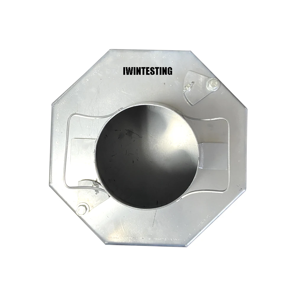 Set Per Test Di Consistenza Calcestruzzo 5 In 1 – Cono Slump In Acciaio Con Asta, Righello, Imbuto E Base Esagonale Per Cantiere