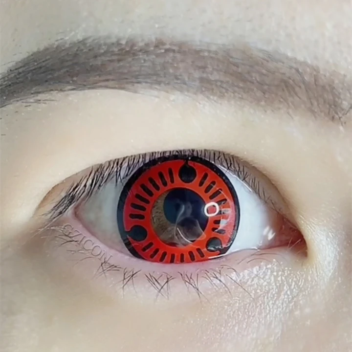 Контактные линзы Sasuke eyes для косплея аниме Шаринган