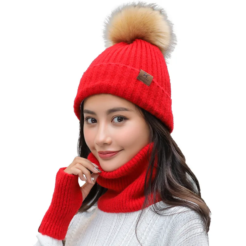 polo hat scarf and glove set