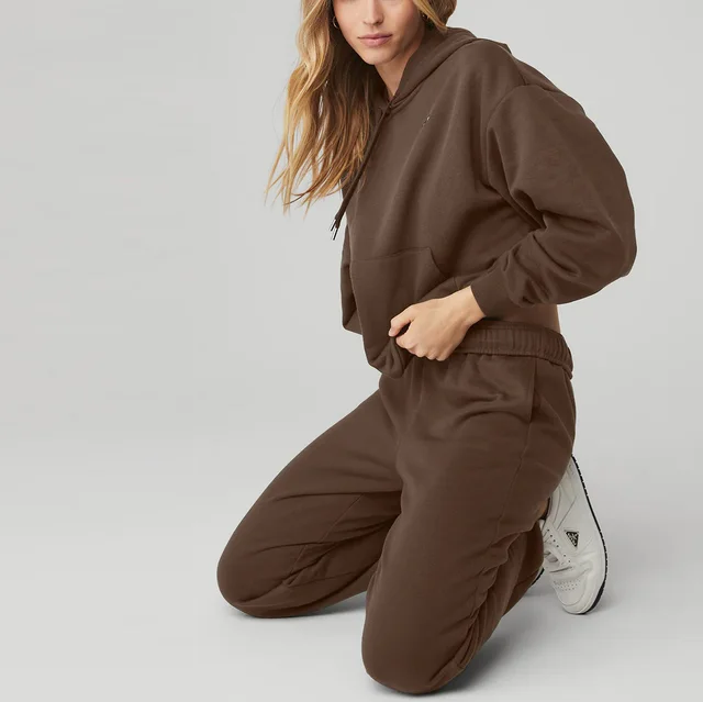 hoodie manufacturers custom oversized heavyweight tracksuit set loungewear women sets