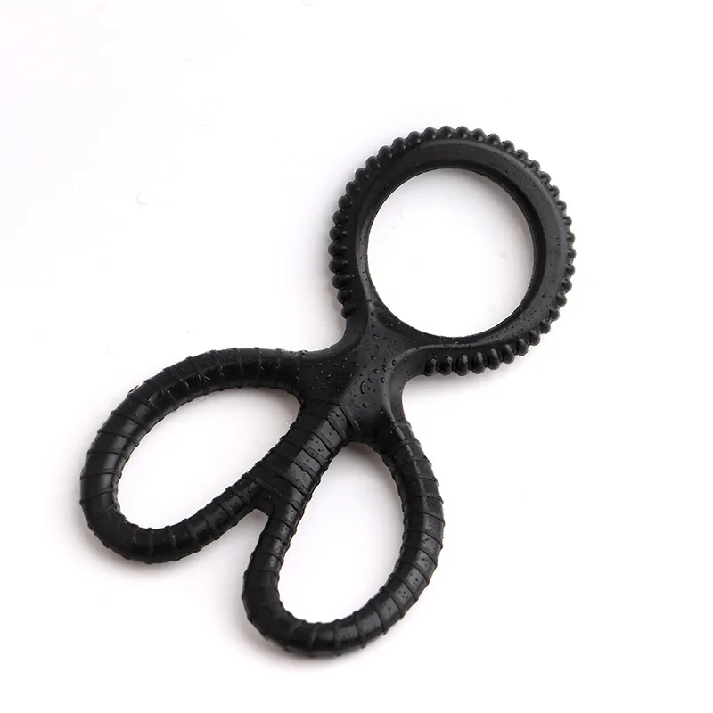 Eroticnoir - Cockring ajustable - Cockring en silicone pour homme -  Entièrement réglable