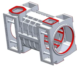 3D Printed Motor Base Sand Cores 3D Sand Mold Design Casting Process ...