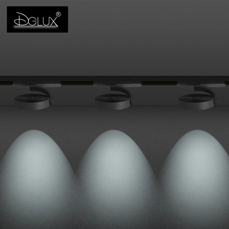 3 фазы Встраиваемая 2/3/4 провода светодиодный Трековый светильник коммерческий проектор алюминиевого литья под давлением для трекового светильника магазина