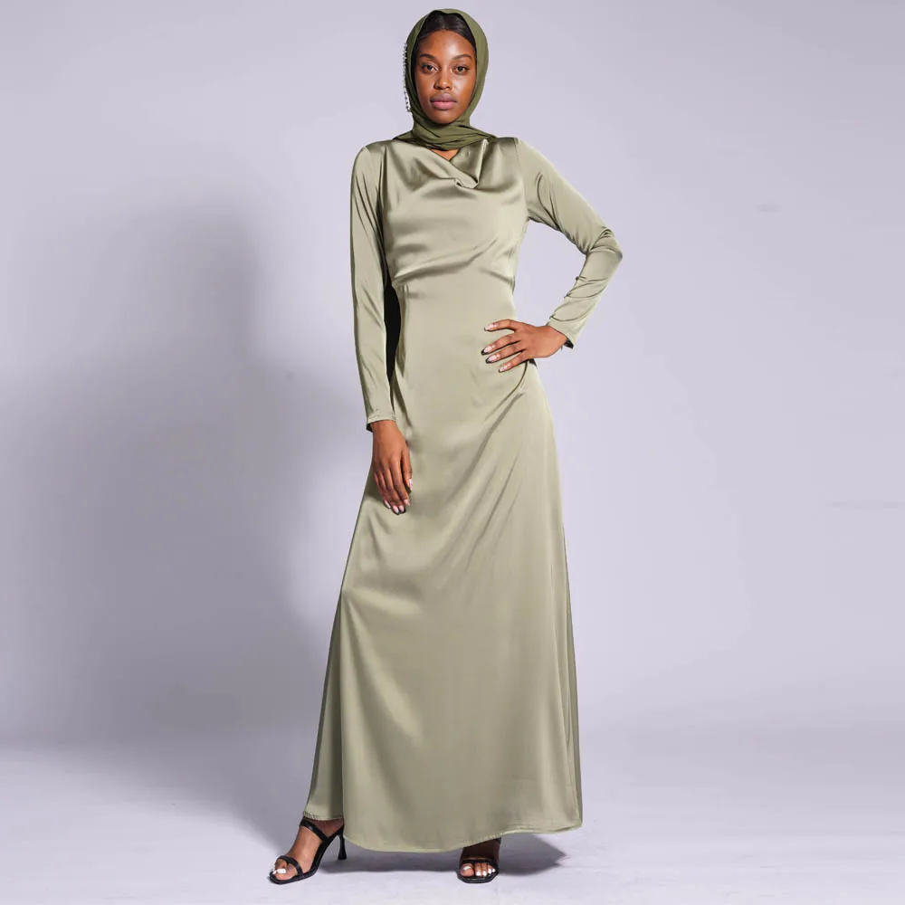 New Fashion Modern Ethnic Clothing Muslim Women Abaya Maxi Dress Kaftan  Islamic Clothes Dubai Ramadan Evening Long Gown