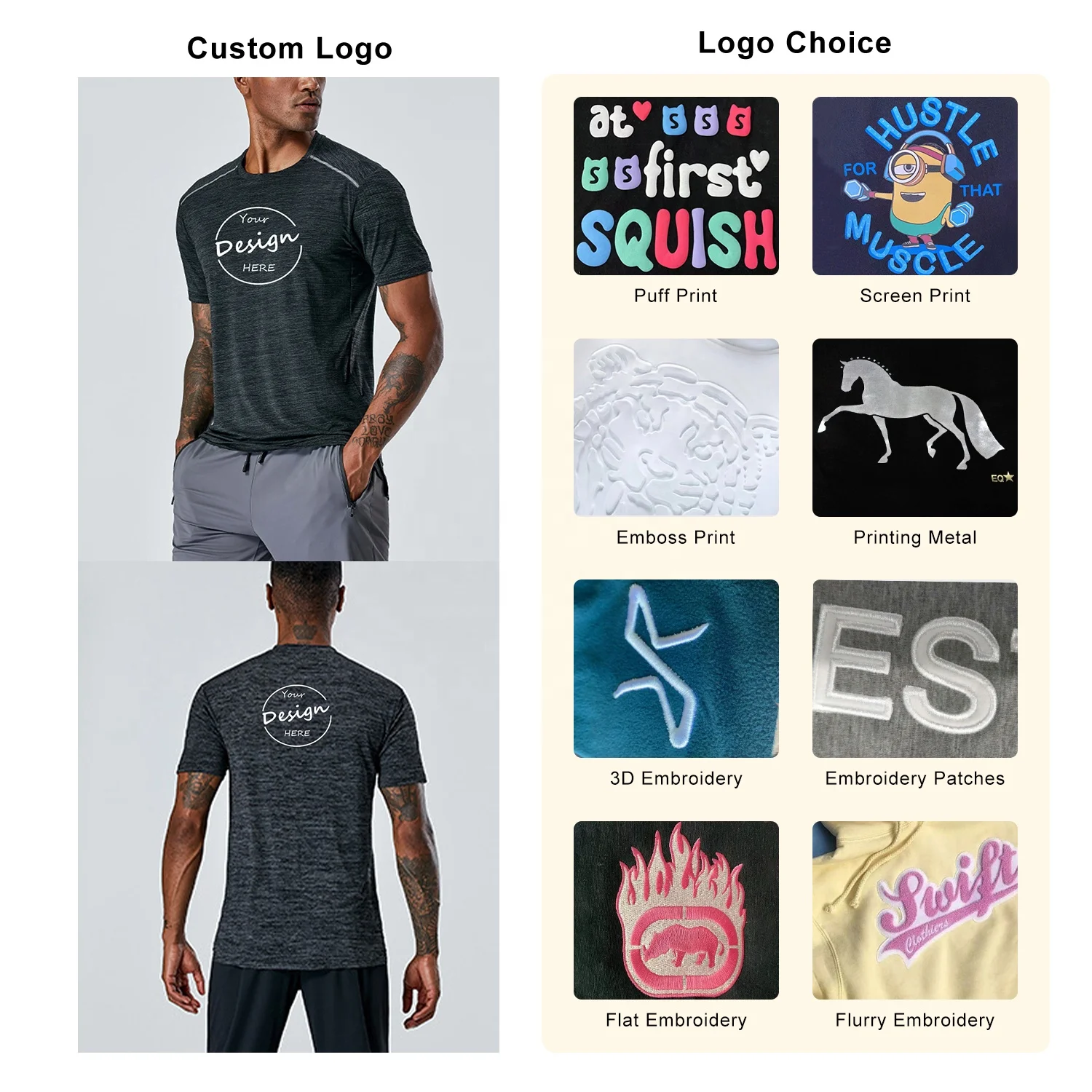 JL0801B Basic Tee Shirts Men Polyester T Shirt 170gsm Moisture Wicking Round Neck Sweat Activate Sports TShirt for Men