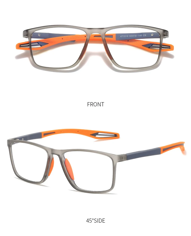 Full Rim Square Optical Glasses Men Frame Sports Prescription