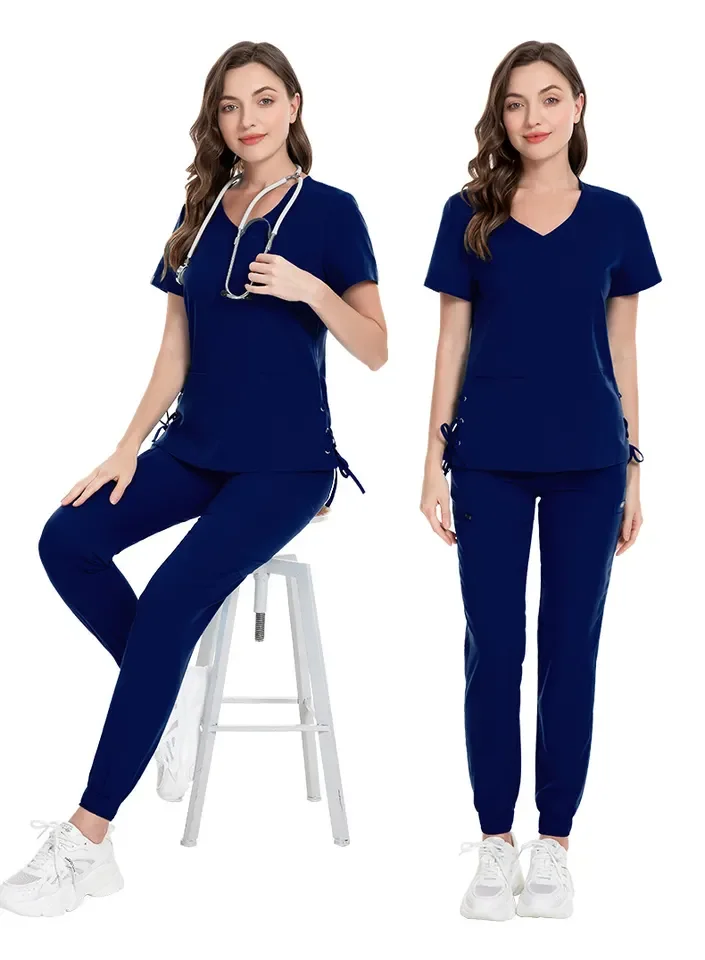 Niaahinn Scrub Suits Stretch Breathable Female Sets Jogger Nursing ...