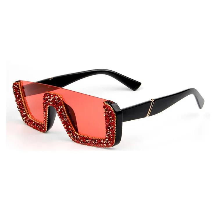 2021 Fashion Rhinestone Bling Studded Half Frame Glitter  display picture 1