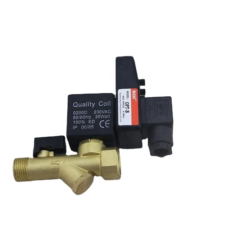 OPT-B Type Body combine 1/2" inch Automatic Water Drain Valve With Timer  For Air Compressor Or