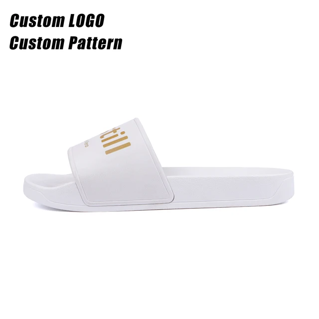 BreezeStep Custom Flip Flops Custom Printed slippers High Quality Men Slides Custom logo Anti-Slip Slides