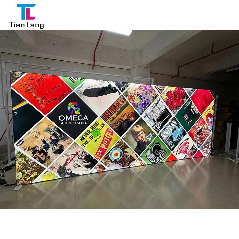 TianLang Exhibition Frame Modular Booth Panel System Trade Show Booth Back Lit Led Trade Show Booth Design