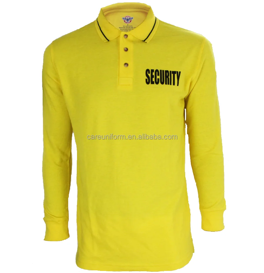 Officer Uniform Custom Long Sleeve Security Guard Polo Shirts Security