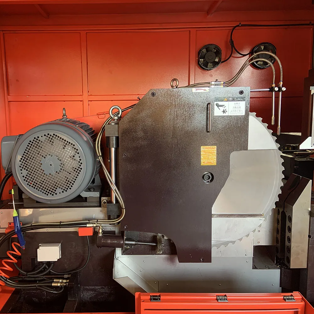 Средняя стальная квадратная труба циркулярная штанга CNC металлическая циркулярная холодная пила