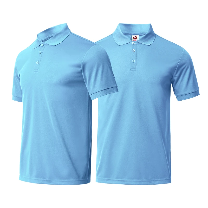 High Quality 100% Polyester Polo Shirts Men's Clothing Classic Fit