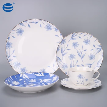 Excellent cheap custom porcelain dinner sets ceramic plates dinnerware set 20pcs dishes dinnerware sets