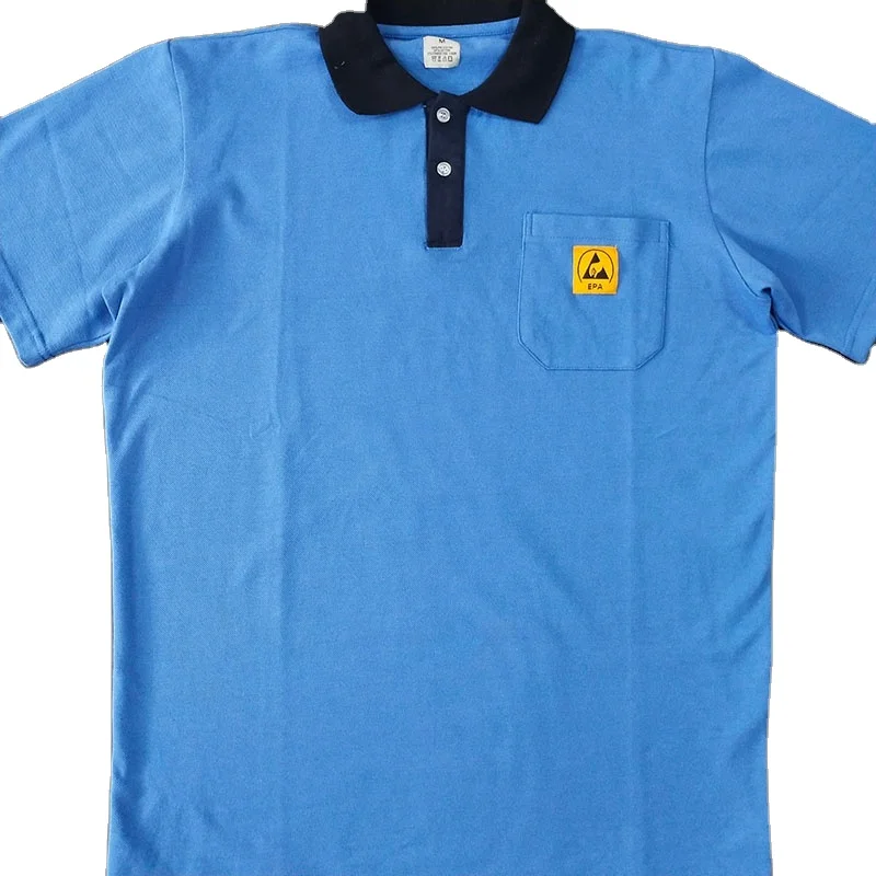 Musling behandle alien Wholesale Chinese Blue Color ESD T-Shirt for Electronics Factory From  m.alibaba.com