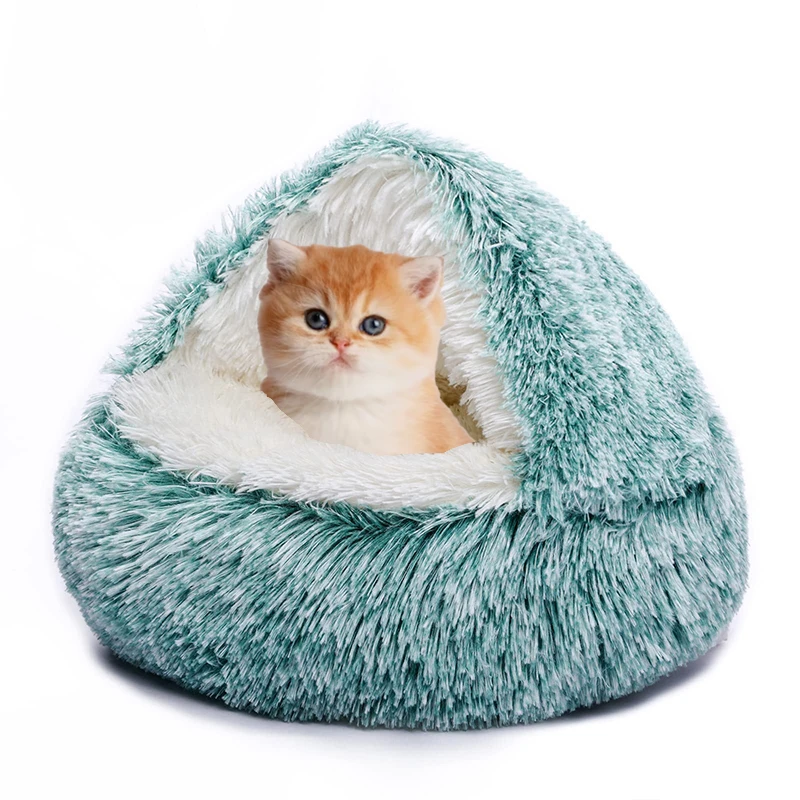 Luxury designer small removable eco friendly washable indestructible luxurious cama para gatos dog cat cave beds for small dogs