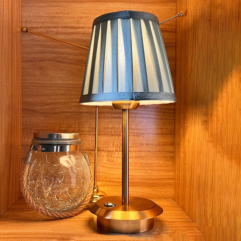 Rechargeable Lamp Shade Battery Powered End Table Lamps