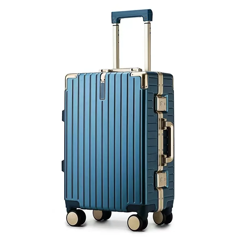 Fashion Luggage Bag 20 22 24 26 inch ABS PC Aluminum Frame Luggage Hard Shell Cabin Trolley Bags Travel Suitcase