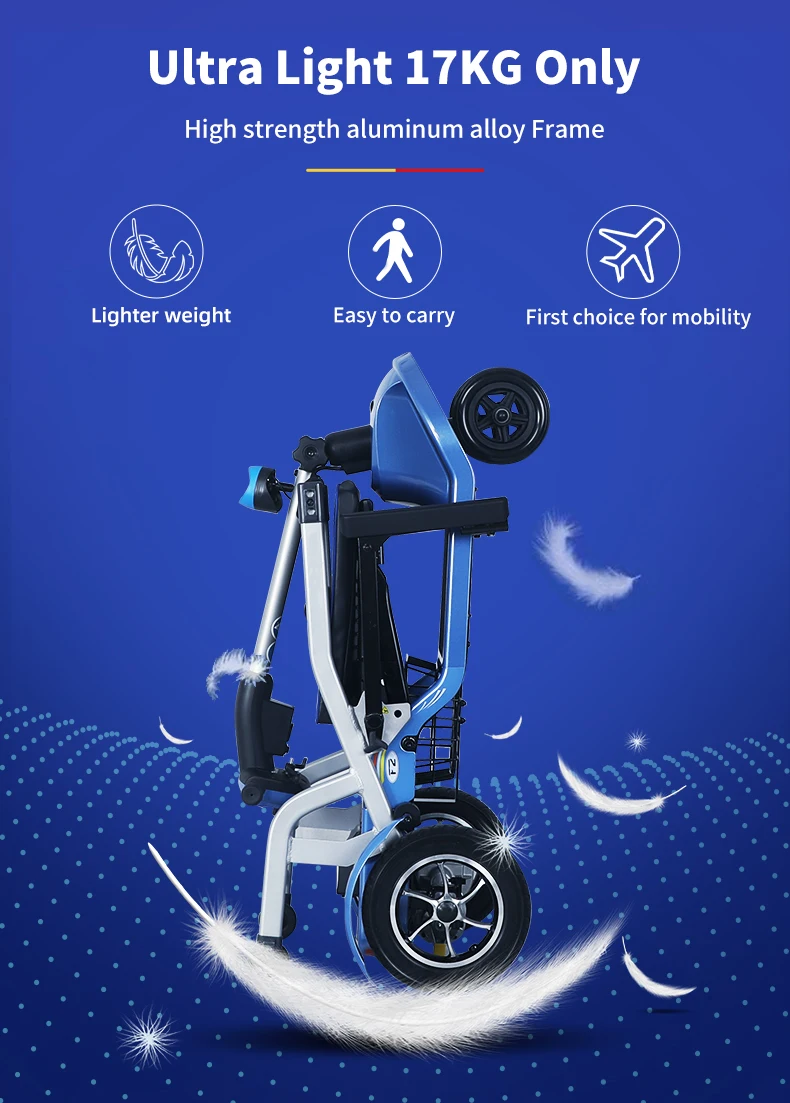 Airline Friendly Portable Foldable Power Mobility Lightweight Electric