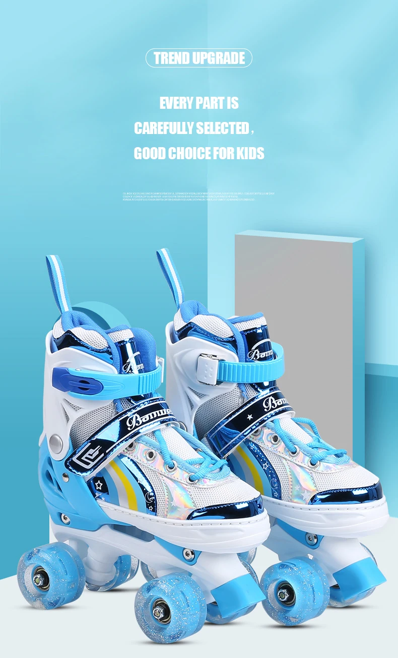 EACHkids Zapato de Patinaje Sobre Ruedas Intermitente Soy Luna