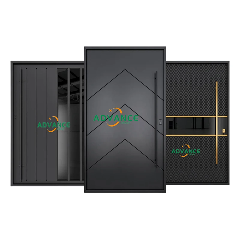 Bullet Proof Security Entry Pivot Door Steel Security Exterior Doors for House Villa