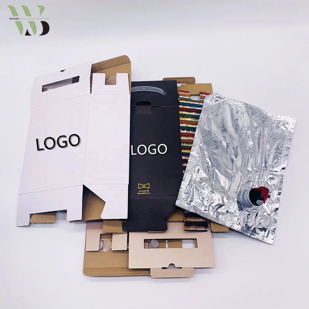 1/1.5/2/3 Liter Customized Coffee Box Refilling Bag in Box with butterfly Valve Dispenser