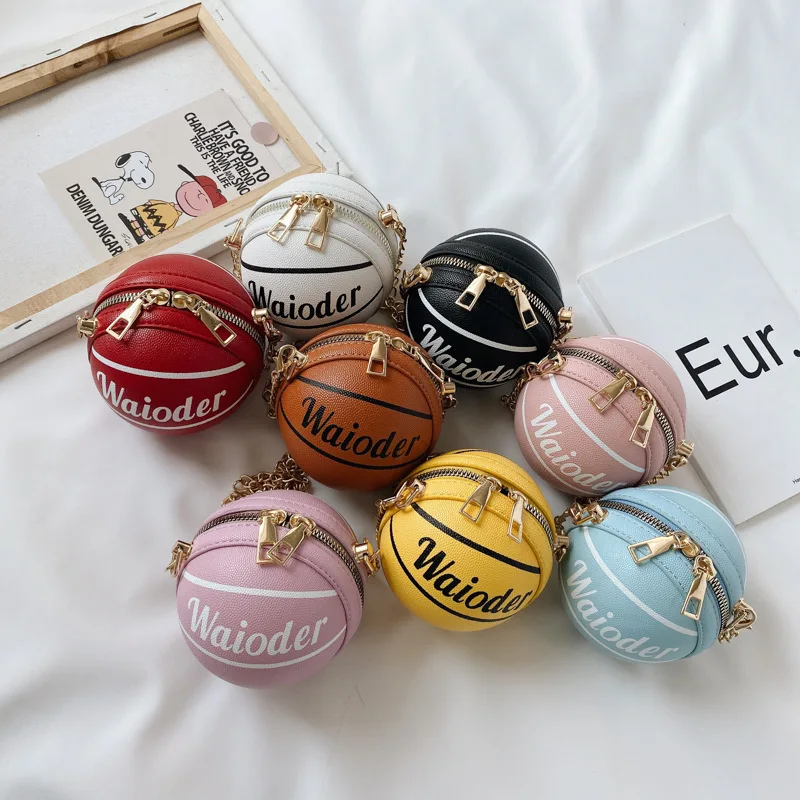 2022 Fancy Girls Women's Purse Cute Mini Basketball Bags