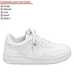 Men's Custom Design Logo Skate Shoes Low Top Classic Sports Platform Sneakers with Thick Sole Mesh Lining Summer Sporty Fashion