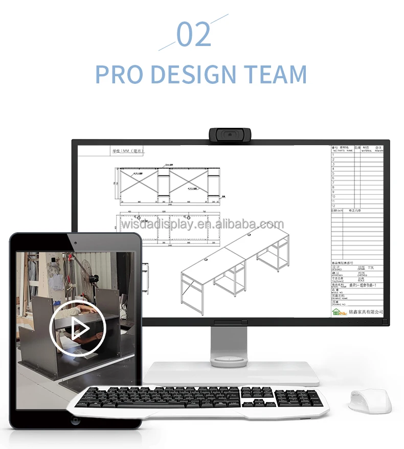 2021 hot sale industrial design dressing able  study desk computer desk with 2 drawers factory direct sale