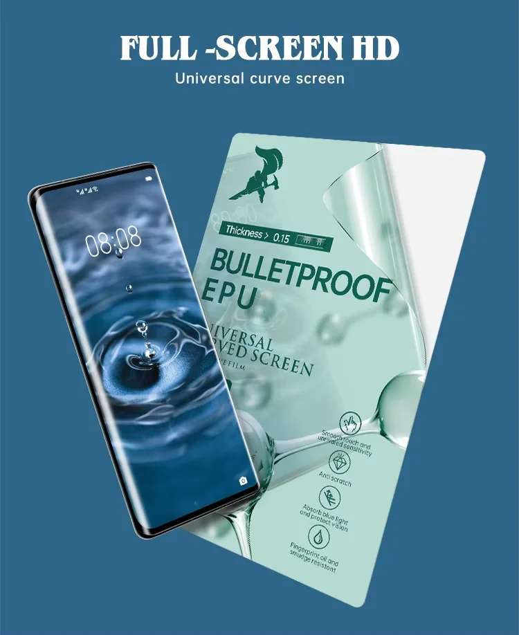 Factory Price 120*180mm Anti Shock Auto Repair High Clear EPU Hydrogel Film Screen Protector Sheet for Mobile Phone Smartwatch supplier