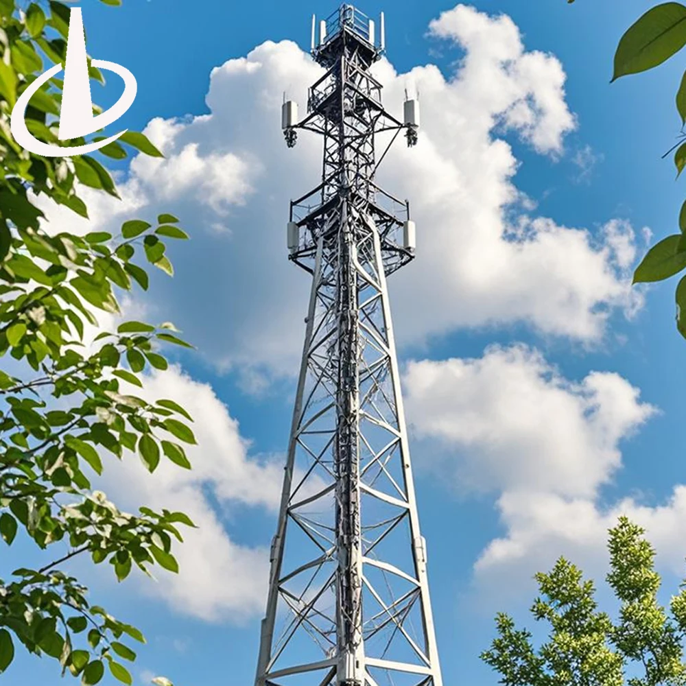 Hot Dip Galvanized Self-Support Lattice Telecom Tower 4G/5G Mobile with 3 or 4 Legs Accessory for Telecommunication