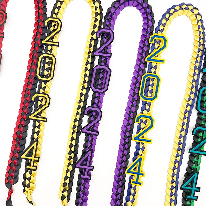 Graduation Lei Class Of 2023 Graduation Ribbon Leis Graduation Necklace Braided Necklaces Graduation Leis Gift Party Accessories For Women And Men