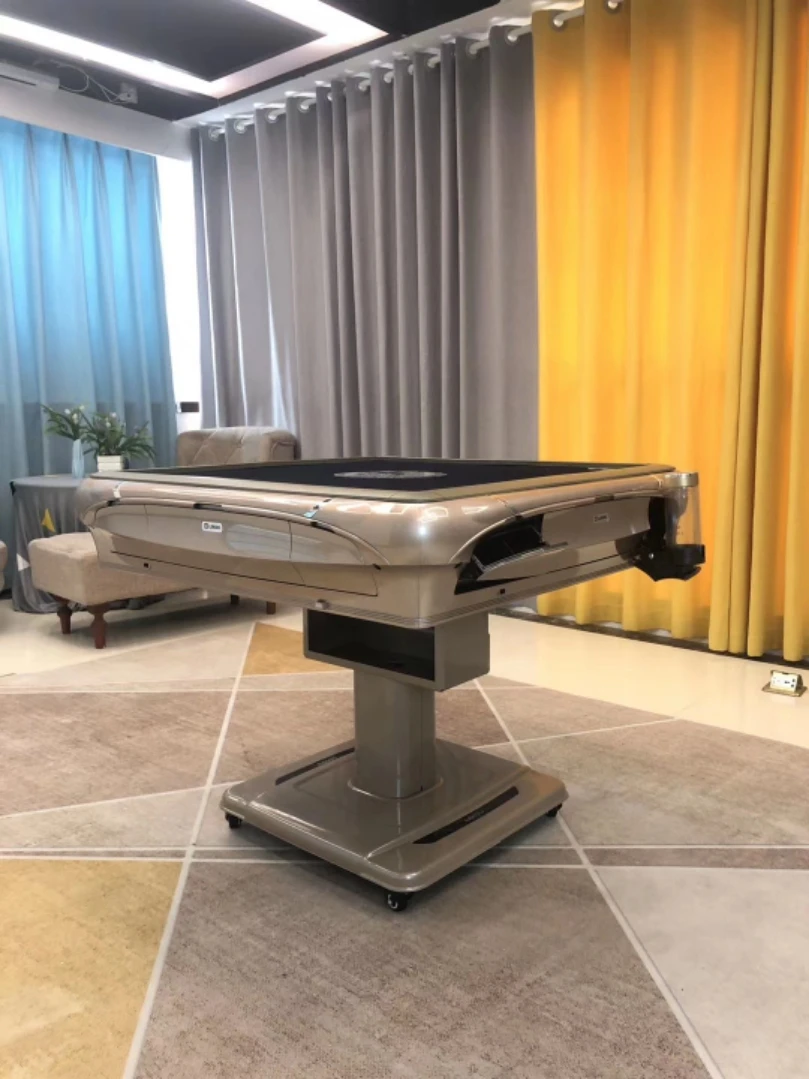 Custom hard electric automatique folding hong kong mahjong table case de mahjong