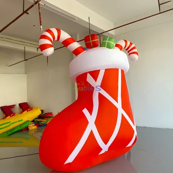 Giant Outdoor Yard Christmas inflatable Christmas gift stocking decoration for events