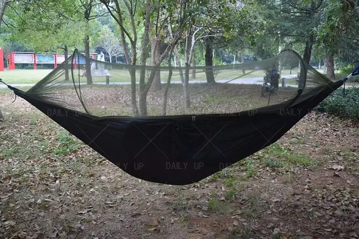 Comfortable Fabric Hammock With Mosquito Net Storage Bag Breathable Camping Hammock camping hammock