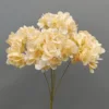 320 pétales, 5 têtes, bouquets d'hortensias-Champagne-49cm
