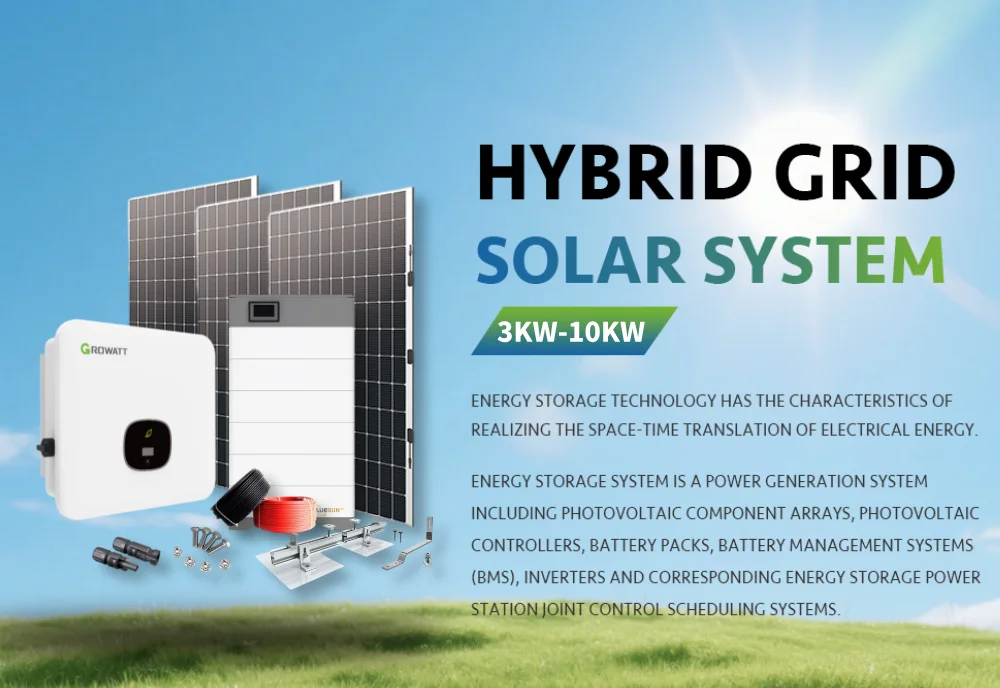 QIANEN Hybrid Solar Power System 3kw-10kw 8000 Watts Storage Batteries Polycrystalline Silicon Pv Panels for Home Use MPPT manufacture