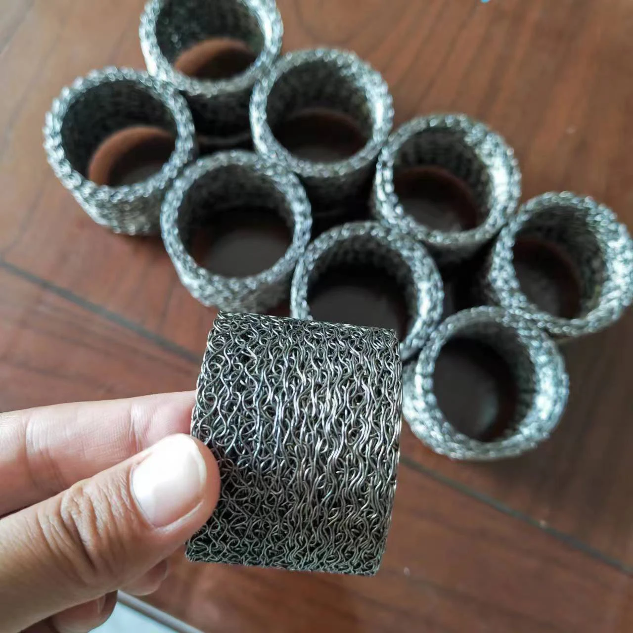 Foam Lance Mesh Gauze Filter Compress Knitted Metal Mesh Compressed