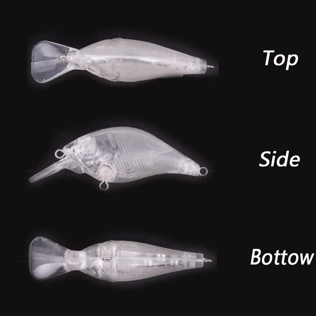 Crankbait Steel Ball Large Fishing Lure Blanks Unpainted Lure Body 75mm