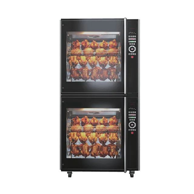 New Retail Rotary Chicken Oven Combination LCD Digital Version Catering Central Kitchens Fast Food Chains Supermarkets Barbecue