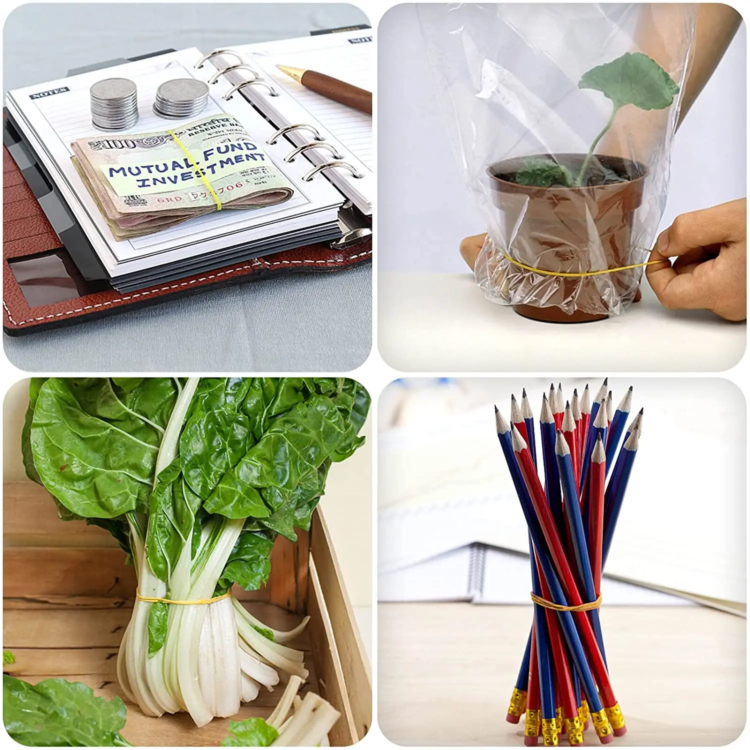 Customize Size Yellow Elastic Rubber Band For Money Bundling Buy