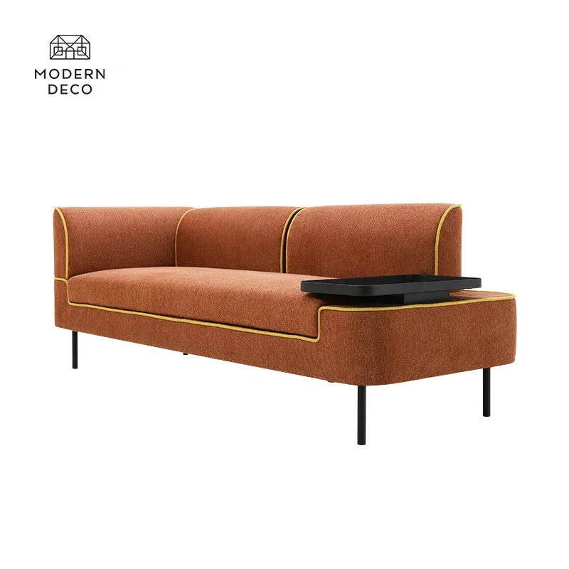 Sofa with Removable Adjustable Armrest Backrest and Attached Table Modern Furniture Sofa Living Fabric Soffa
