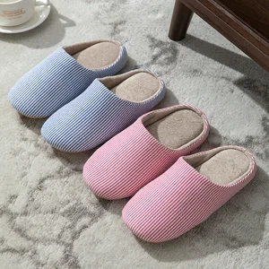 Couple's Indoor Slippers Comfortable Carpet Shoes  Closed  Home Wearing  Winter Use