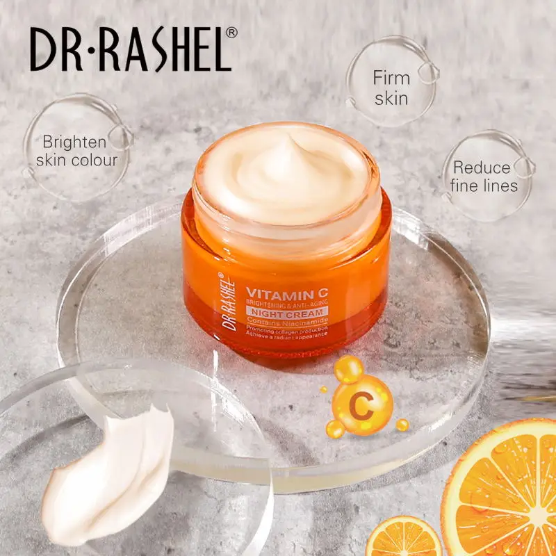 Organic Vitamin C Face Cream Private Label Day Night Moisturizer Nourishing Whitening and Anti-Wrinkle Effects for Daily Use