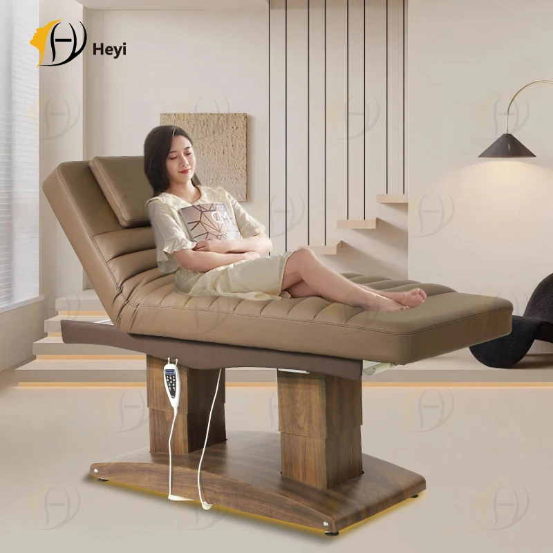 Electric Beauty Salon Massage Spa Table Curved Adjustable